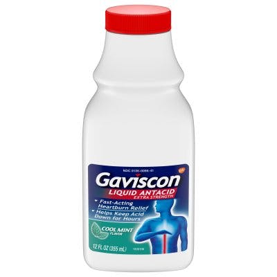 Gaviscon Liquid Extra Stregth - Cool Mint Flavor (sabor a menta)