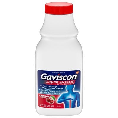 Gaviscon Liquid Extra Stregth - Cherry Flavor (sabor a cereza)