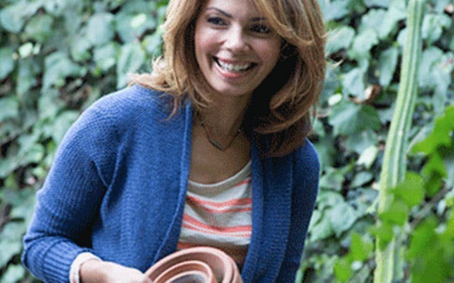 A women smiling