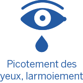 Picotement des yeux, larmoiement