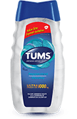 Bottle of TUMS Ultra Strength Peppermint 160ct