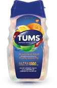 Bottle of TUMS Ultra Strength Assorted Fruit 72ct