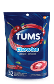 Bag of TUMS Chewies Very Cherry 32ct