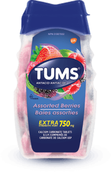 Bottle of Tums® Extra Strength Assorted Berries