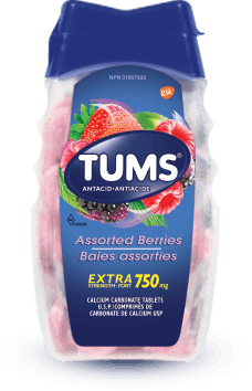 Bottle of TUMs Extra Strength Assorted Berries 100ct