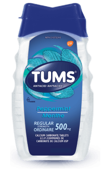 Bottle of Tums® Regular Strength Peppermint - 150 count