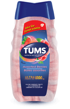 Bottle of Tums® Ultra Strength Assorted Berries