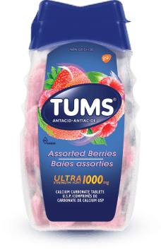 Bottle of Tums® Ultra Strength Assorted Berries - 72 count