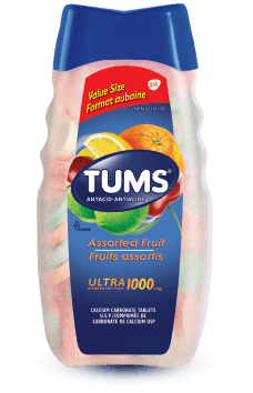 Bottle of Tums® Ultra Strength Assorted Fruit - 160 count