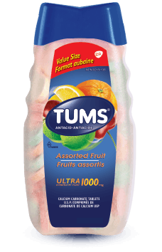 Bottle of Tums® Ultra Strength Assorted Fruit