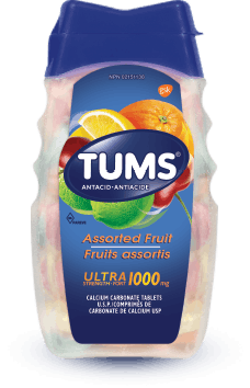 Bottle of Tums® Ultra Strength Assorted Fruit Smoothies
