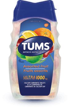 TUMS Ultra-fort, fruits assortis, flacon de 72 comprimés