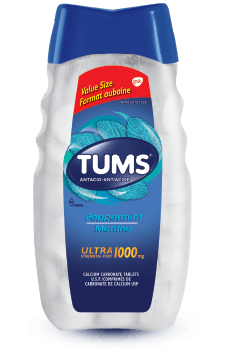 Bottle of Tums® Ultra Strength Peppermint