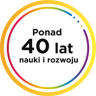 Grafika 40 lat doświadczenia Centrum