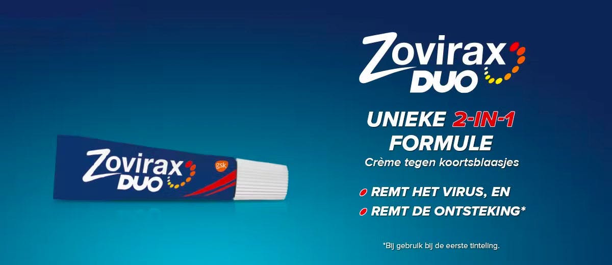 Unieke formule Zovirax Duo