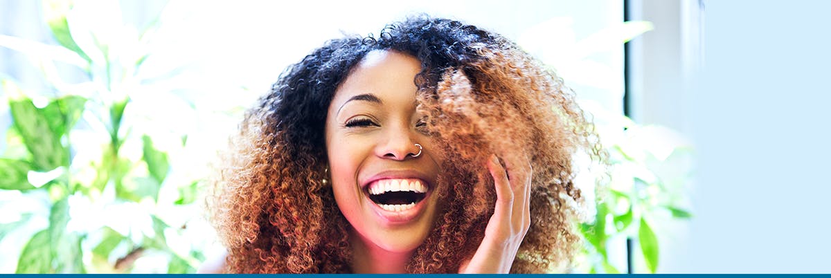 Woman Laughing Quit Smoking