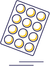 Nicorette lozenge pack icon Nicorette lozenge pack icon