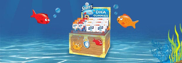 New Scott’s DHA Gummies filled with DHA.